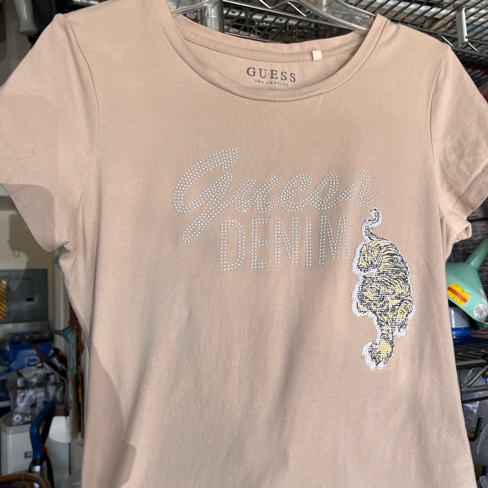 Y2K Guess Denim Tiger Shirt